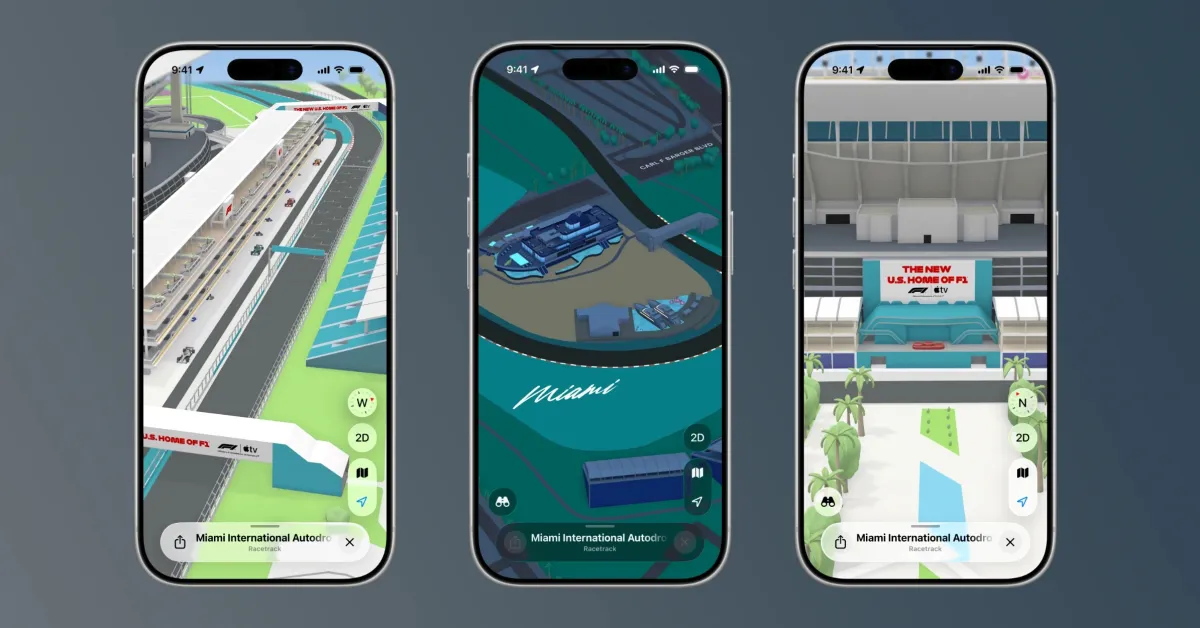 Apple Maps offre une expérience F1 approfondie pour le Grand Prix de Miami