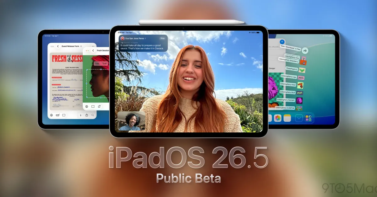 Apple veröffentlicht öffentliche Beta-Versionen von iPadOS 26.5, watchOS 26.5 und mehr