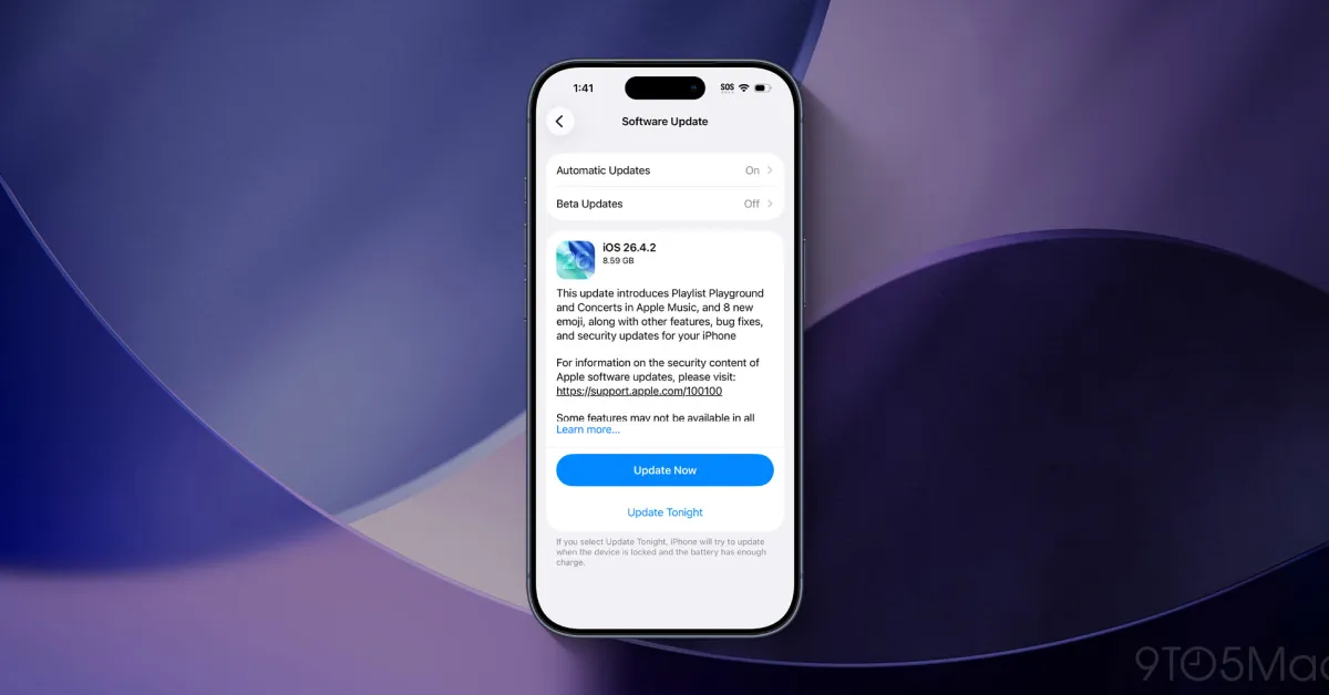 Apple veröffentlicht iOS 26.4.2 für iPhone, hier sind die Neuerungen