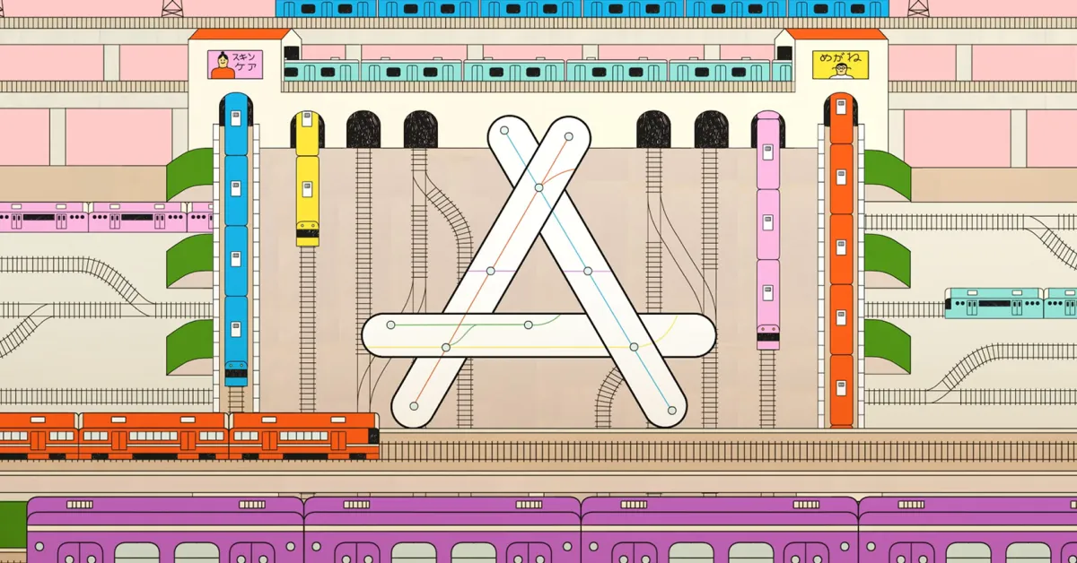 Apple Japon, une nouvelle campagne printanière amusante de l'App Store avec des artistes locaux