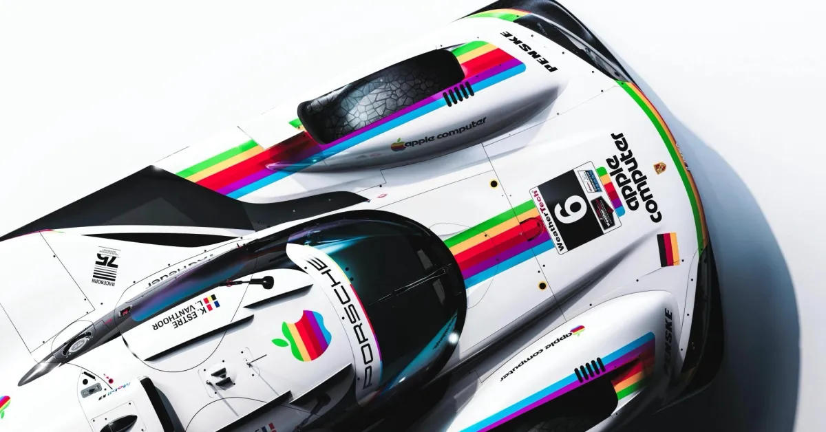 Apple ve Porsche, Laguna Seca'da 80'ler esintili yarış arabası tasarımlarını tanıttı