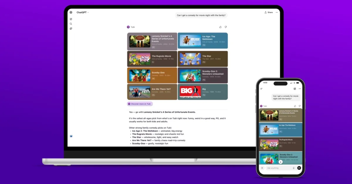 ChatGPT, la primera aplicación de video en streaming ha sido añadida, aquí están sus capacidades