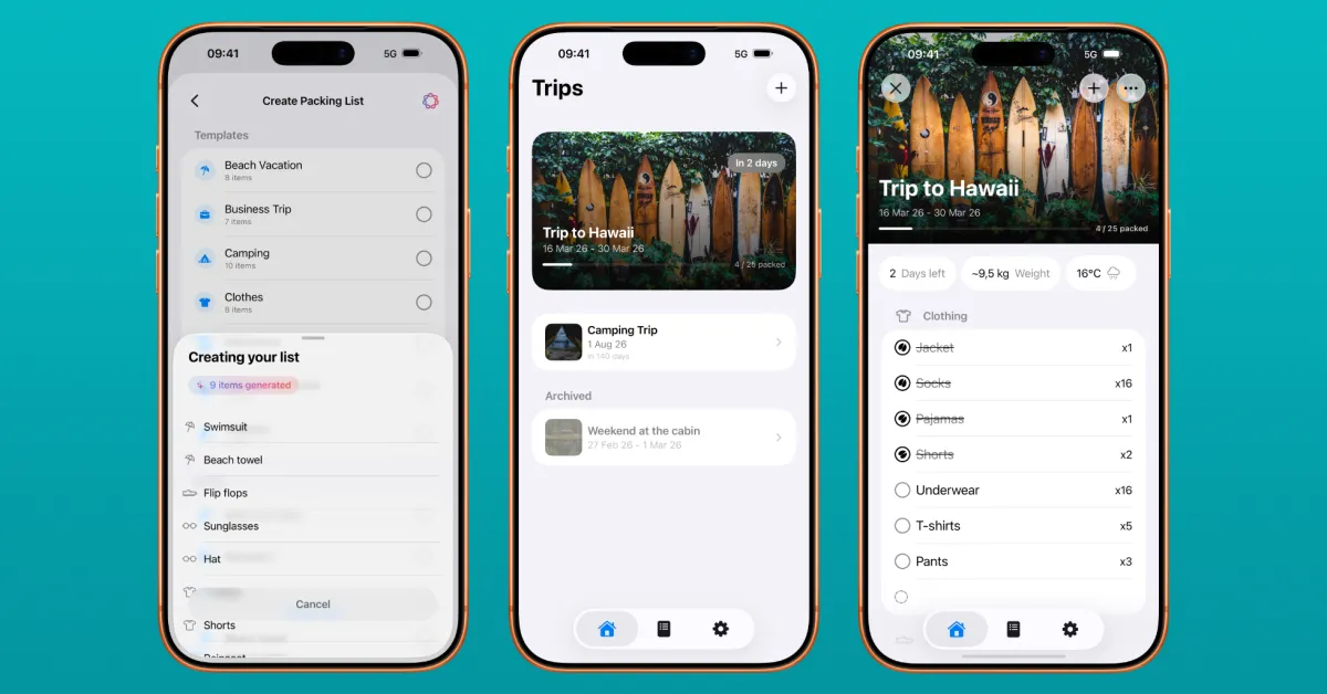Indie Uygulama Spotlight: ‘PackGoat’ Seyahatlarınızı Akıllıca Planlamanıza Yardımcı Oluyor