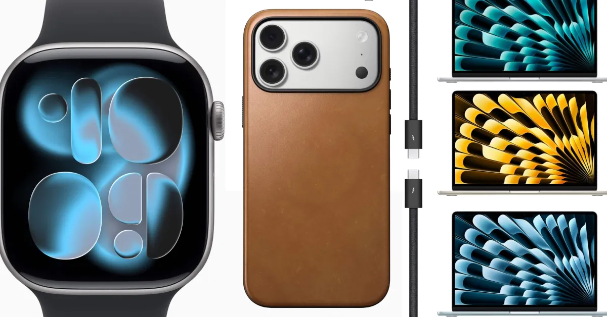 Descuentos: 150 dólares de descuento en todos los modelos de 15 pulgadas M5 MacBook Air, 99 dólares de descuento en Series 11, fundas de cuero para iPhone 17 de Nomad y más