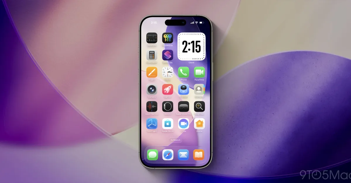 Nuova impostazione della schermata principale per le icone delle app con iOS 26