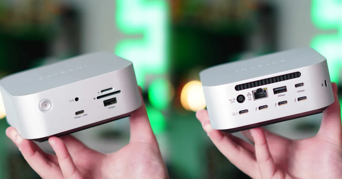 Satechi CubeDock: Design per Mac mini con Thunderbolt 5 e archiviazione NVMe