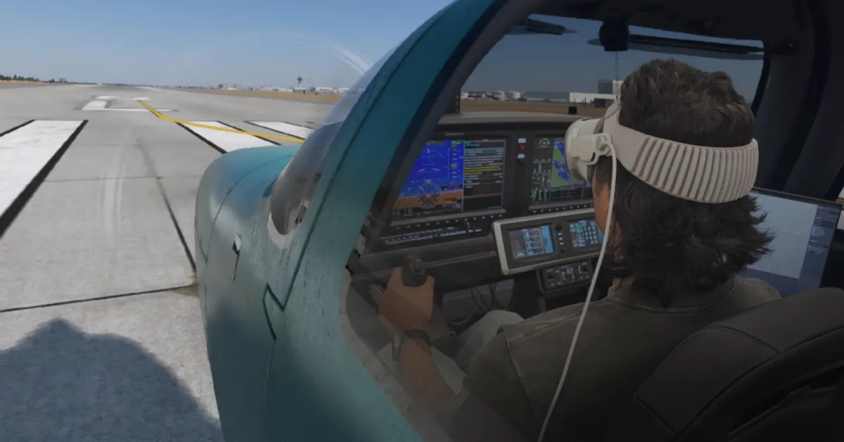 visionOS 26.4, Apple Vision Pro ile dünyanın en gelişmiş uçuş simülatörünü destekliyor