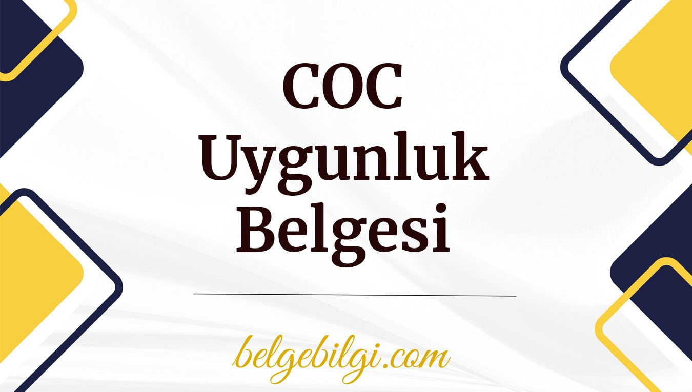 coc uygunluk belgesi