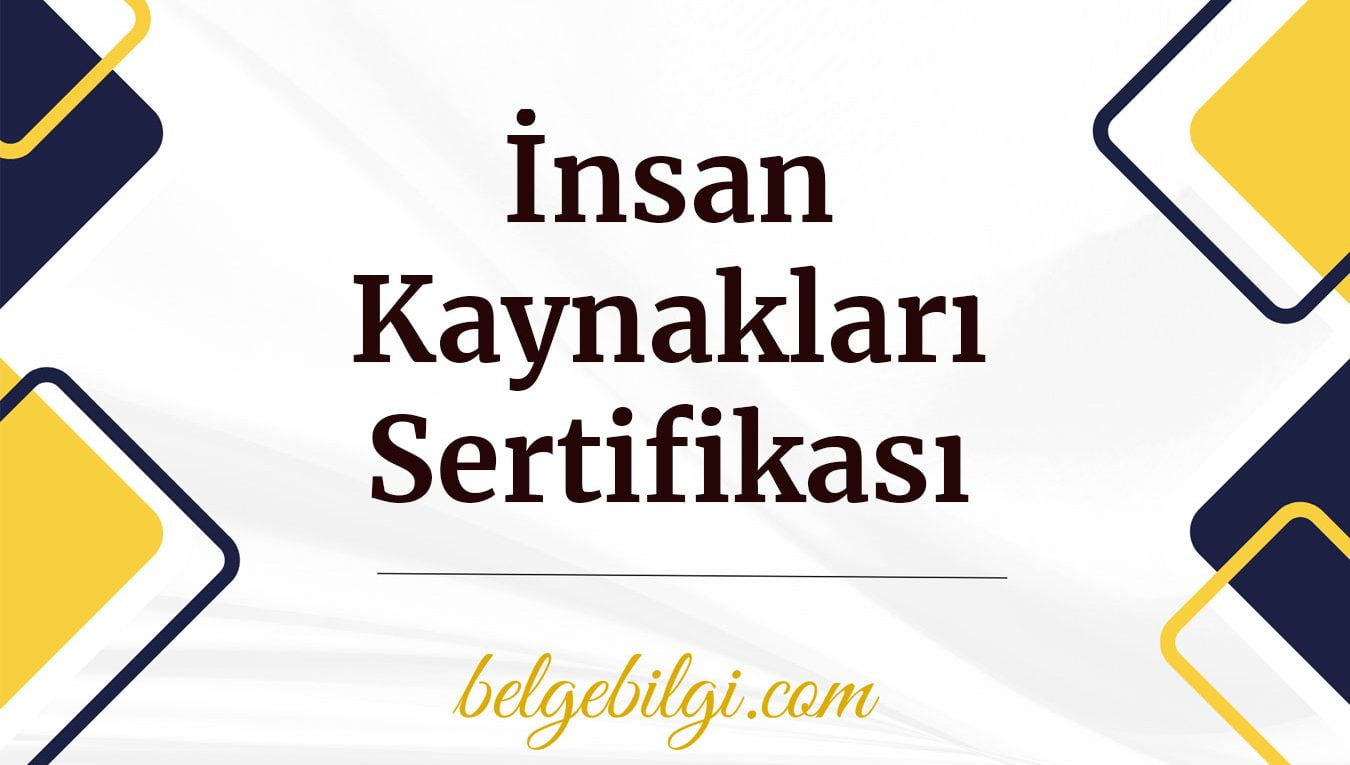 insan kaynaklari sertifikasi