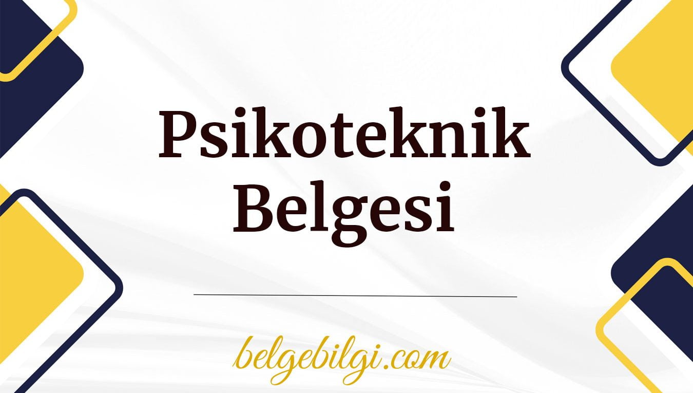 psikoteknik belgesi