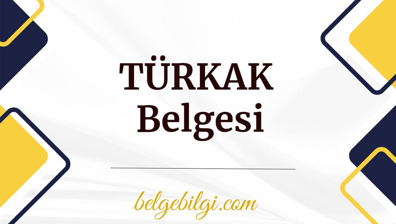 turkak belgesi